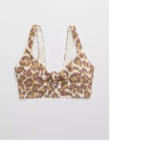 Aerie Leopard Bikini Top